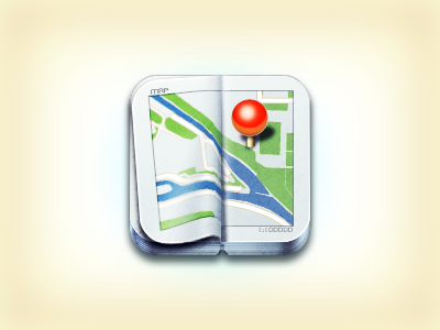 Map book icon map navigation note
