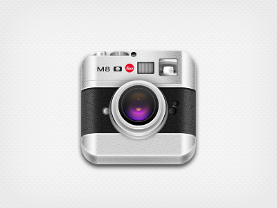 Camera camera icon leica lens m8 metal