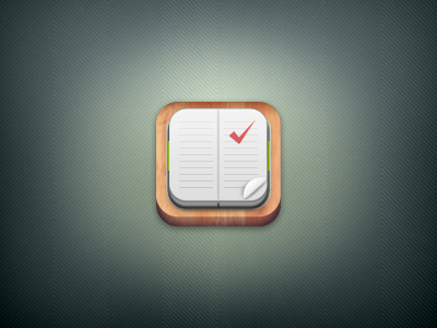 GTD App icon app book gtd icon moleskine to do wood