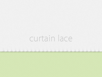 Curtain lace effect