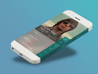 Iphone 6 infinity Contact Profile color concept contact flat infinity iphone mobile profile project screen ui ux