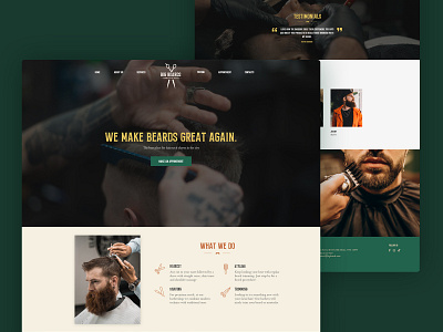 Barbershop Landing Page