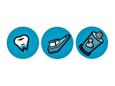Dental office website vectors. blue brush color dentist design graphic icon office paste picture teeth tooth