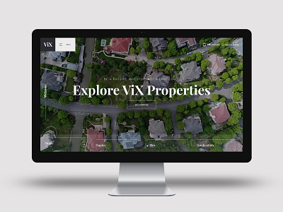 VIX - real estate home page design concept