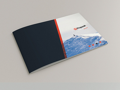 PRO PEAK - sport brochure booklet design bi fold bifold brochure brochure design innovative landscape design modern print simple sport