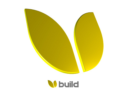 construction company logo 3d 3d logo 3d symbol brand construction grow growth icon identity logo symbol yellow
