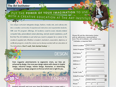 artistic web landing page artistic gui landing landing page ui user experience user interface ux uxd visual web design web design webdesign