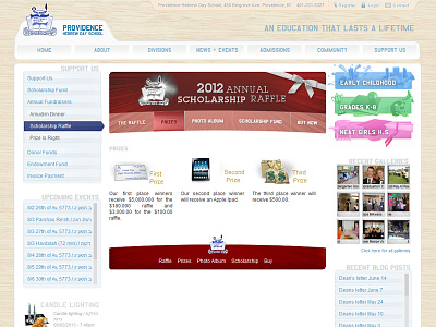 highschool drupal theme, with inner nested microsite