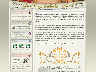 Church website ui. ux user experience user interaction web site webdesign website