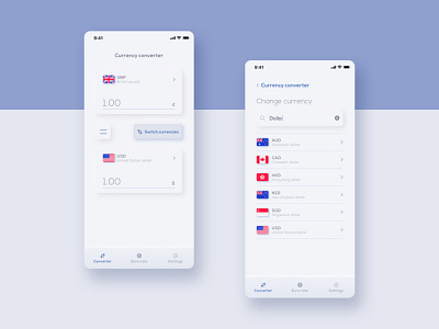 Currency converter UI