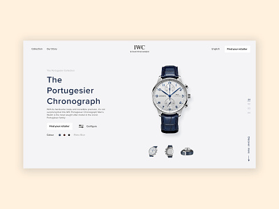 The Portugesier Chronograph design ecommence flat icon photoshop product sketch typography ui ux watch
