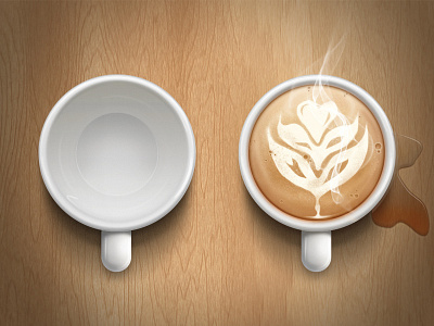 Cup of cappuccino cappuccino cup icon icons illustration photoshop