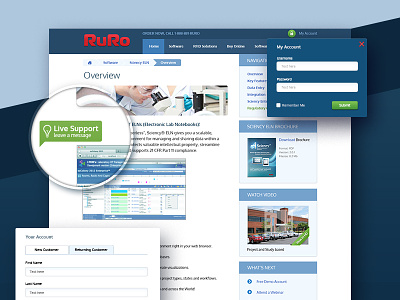 RURO Website corporate site ruro site ui web design website