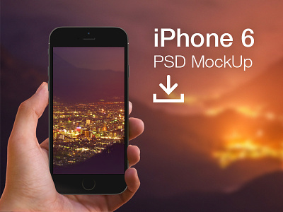 iPhone 6 MockUp black download free freebie iphone iphone 6 mock up mock-up photoshop psd template