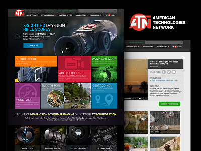 ATN website pages flowchart navigation responsive ui ux webdesign website
