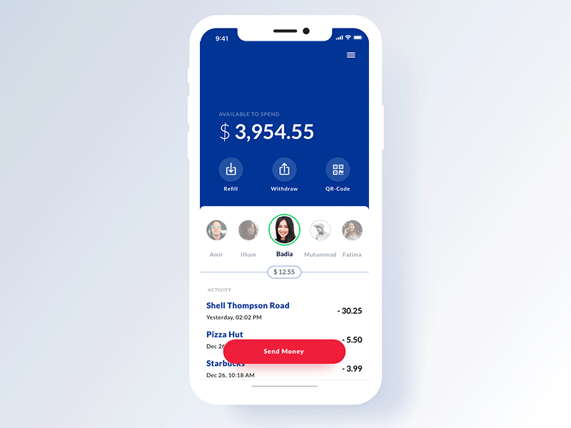 Digital Wallet Interaction by Serhii Khyzhniak on Dribbble