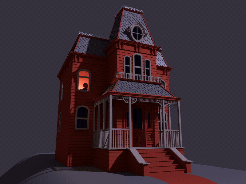 Psycho Home animation gif illustration web