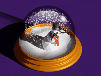 Snow Globe animation gif