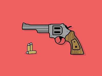 .45 .45 bullets gun illustration practice project