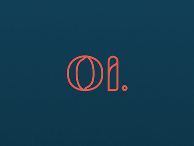 Oi. flat modular type project serif typography