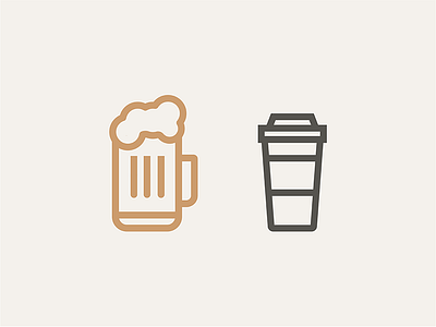 Beverage anyone? app beer beverages client work coffee iconography icons project