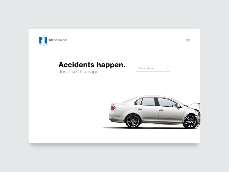 404 Page 008 404 404 page dailyui illustration insurance interface landing page minimal ui challenge ux web website