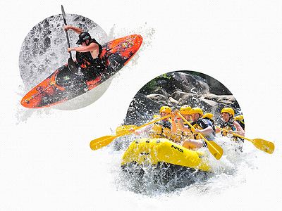 State park brochure (Photo edits) brochure brochure design extreme sports image edits imaging editing kayaking photography photoshop white water rafting