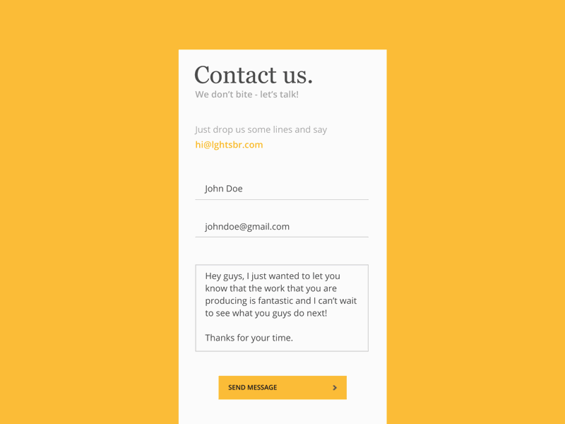 Contact us // 028 after effects animation concept contact page contact us daily dailyui day 28 gif minimal mobile photoshop