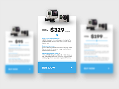 Pricing table // 030 concept daily dailyui day 030 gopro minimal photoshop pricing pricing table web website