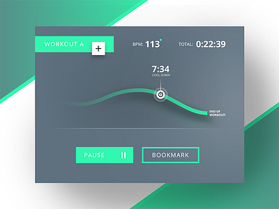 Workout tracking // 041 app design card daily daily ui day 041 minimal photoshop tracker ui ux widget workout tracker