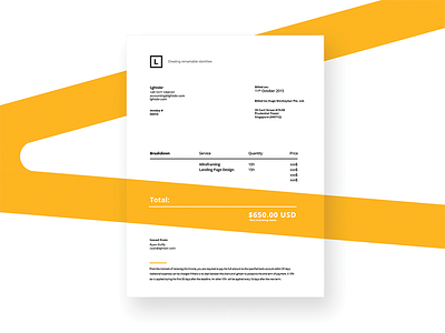 Invoice // 046 a3 daily dailyui day 046 grid indesign info information invoice lghtsbr minimal photoshop