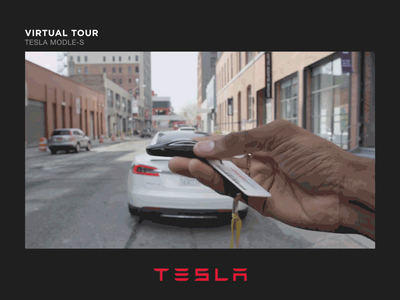 Virtual Reality // 073 after effects animation daily dailyui day 073 minimal tesla ui ux virtual reality virtual tour vr
