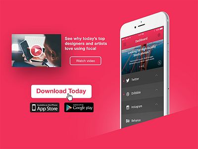 Download App // 074 app concept daily dailyui day 074 download download app minimal photoshop ui ux video
