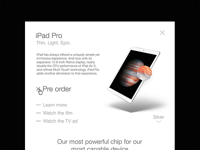 Pre-Order // 075 apple daily dailyui day 075 information ipad pro minimal order photoshop pre order ui ux