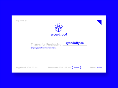 Thank you // 077 daily dailyui day 077 domain layout minimal photoshop post purchase purchase thank you ui ux