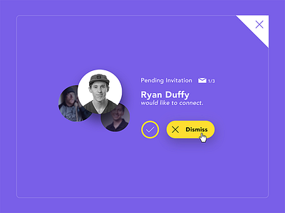 Pending Invitation // 078 button daily dailyui day 078 invitation minimal pending invitation photoshop queue selection ui ux