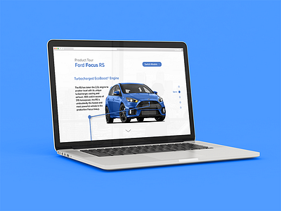 Product tour // 095 daily dailyui day 095 focus rs ford minimal photoshop product tour website