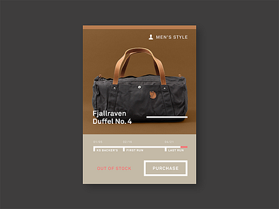 096 // Currently In-Stock bag currently in stock daily dailyui day 096 hipster mens style minimal photoshop