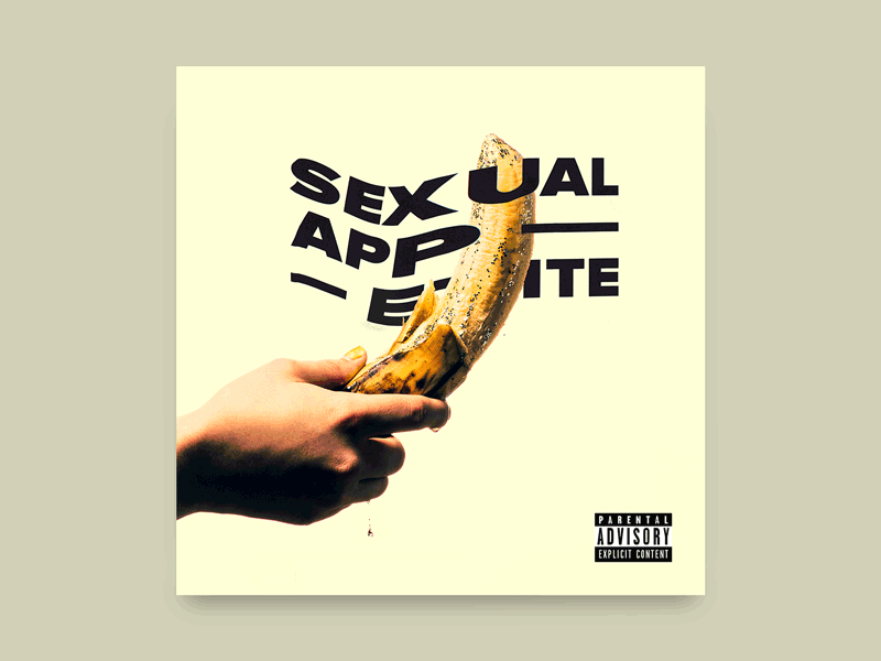 "Sexual Appetite" Album—Collab album album cover copier diy type experimental hip hop photography record sleeve