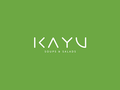 KAYU / 001 branding cafe food fresh logo logotype phldesign restaurant soups and salads
