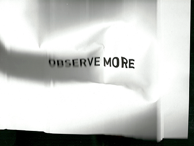 Observe more daily glitch quote ripple typography warp