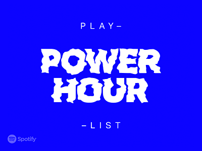 POWER/HOUR Playlist [001] experimental music playlist power hour playlist scanner spotify typography warped wavey