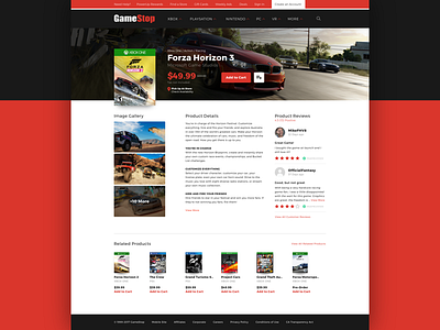 GameStop Product Page [08] challenge game stop gamestop interface product page thirtyui ui ux web web design