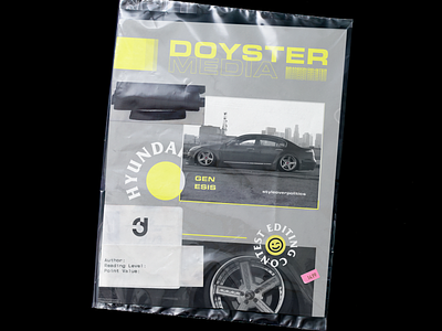 001 : Doyster Media ascetically pleasing car indesign layout magazine minimal poster poster a day