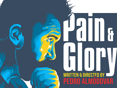 Pain & Glory branding design illustration logo movie movie poster poster art poster design posters vector