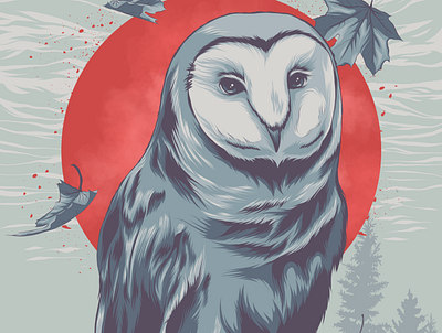 Owl animal animal art animal illustration branding design illustration logo movie poster owl packaging poster art poster design posters vector