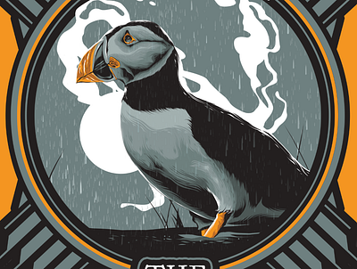 The Puffin animal art bird branding design illustration logo poster art poster design posters puffin vector