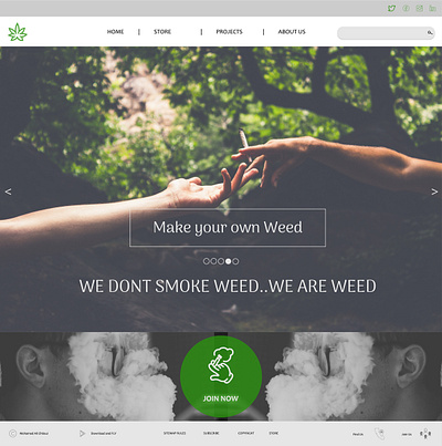 Weed design ui ux web