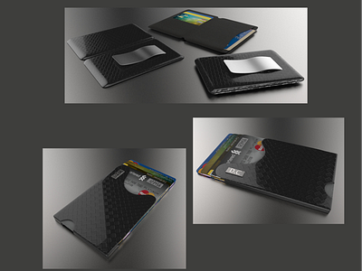 Cards Carbon Wallet branding design industrial design product design