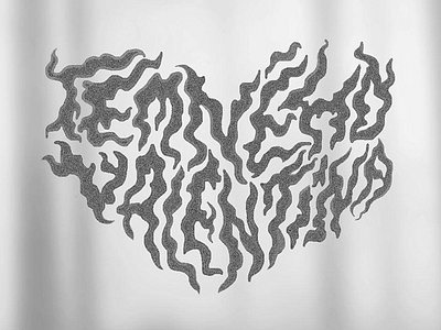 Dark Valentine (Temného Valentína) experimental typography valentine
